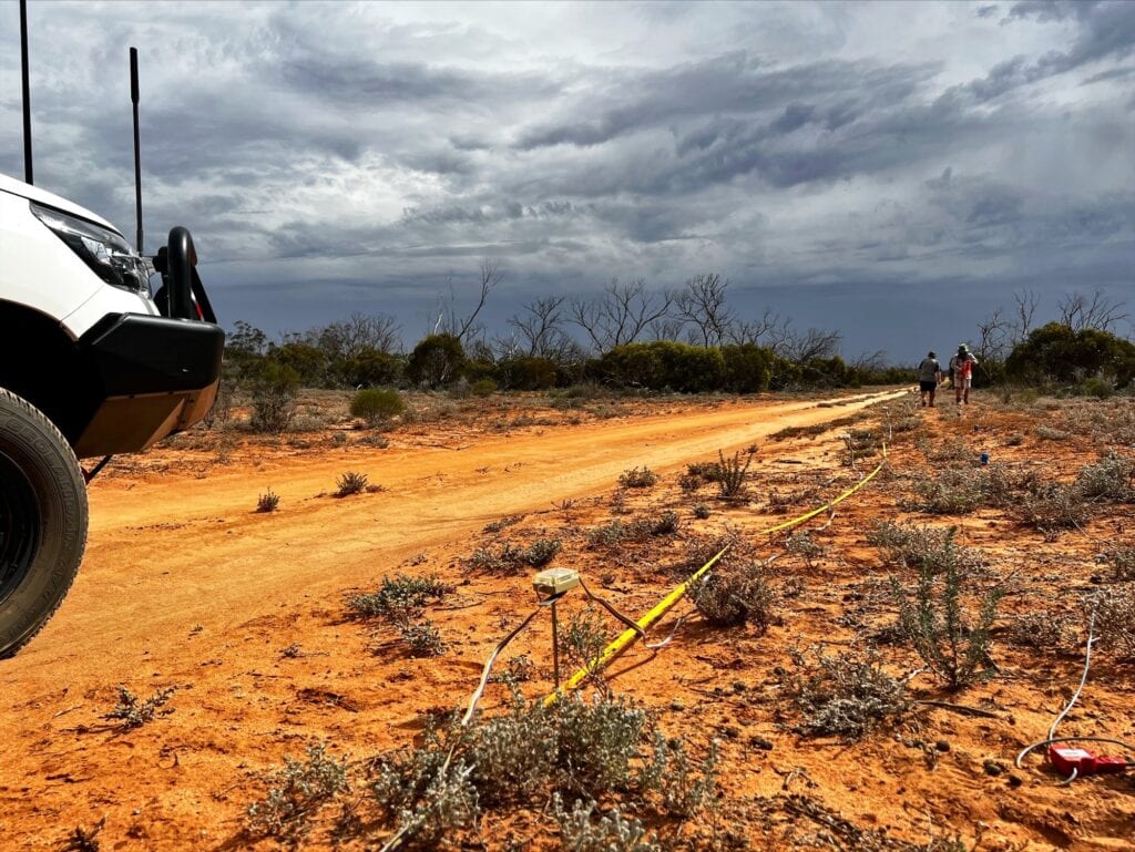 Photo of people conducting experiments in the outback | Featured Image for Critical Zone Observatory Project Kicks off at Calperum Page by TERN.