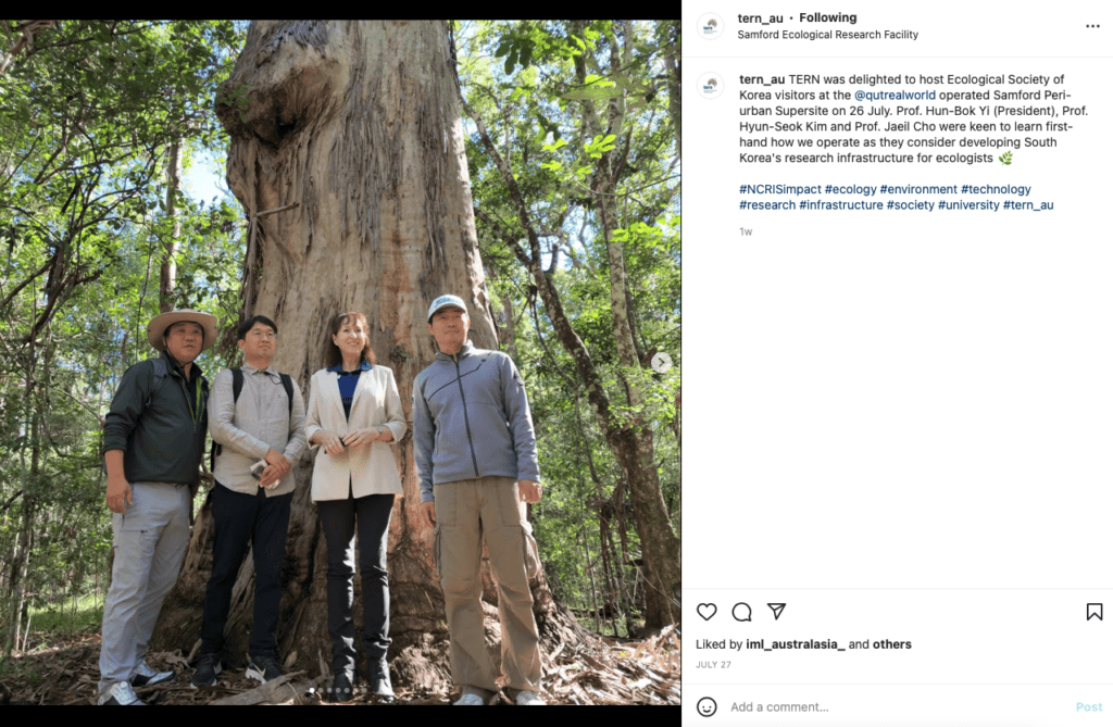 TERN_au Instagram Post featuring people standing in front of a tree | Featured Image for Director's Update - August 2022 Page by TERN.
