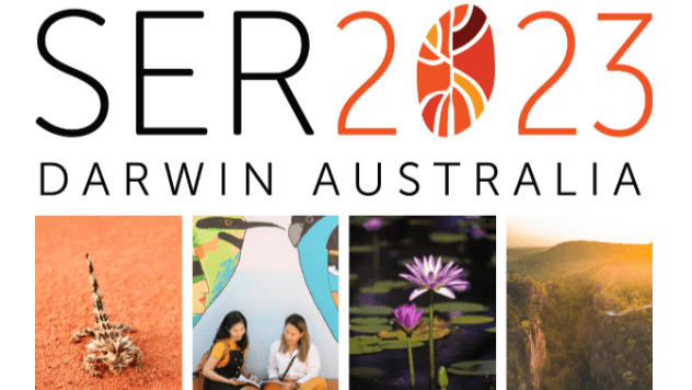 Logo for the SER 2023 conference | Featured image for The 10th World Conference on Ecological Restoration (SER2023).