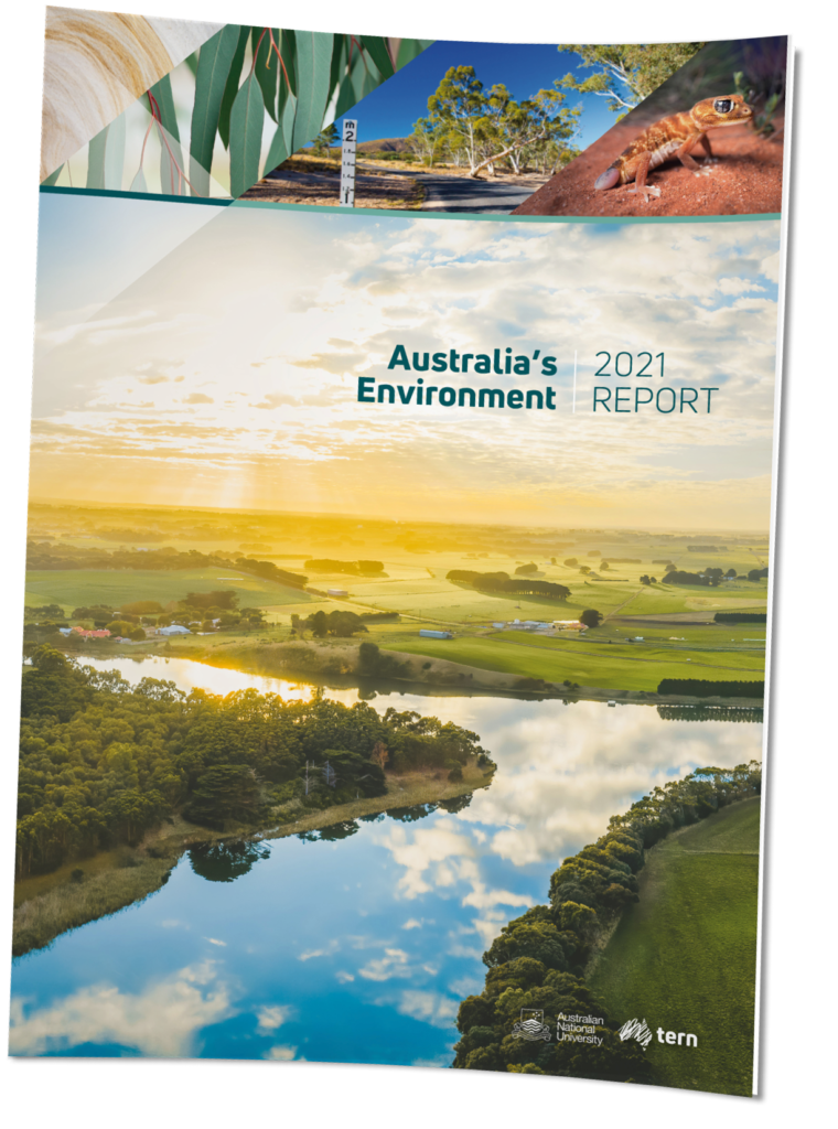 Australia's Environment 2021 Report Cover | Featured Image for Australia's Environment in 2021 Report Page by TERN.