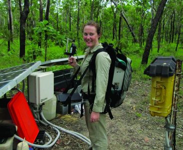 Caitlyn Moore, A Monash University PhD student is using TERN’s imaging equipment