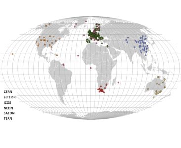 Global distribution of GERI sites