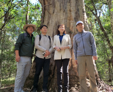 Photo of group of people standing in front of a large tree | Featured Image for Directors Update - August 2022 Page by TERN.