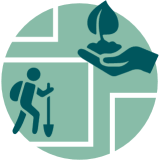 Ecosystem research icon | Featured Image for the Research Resources Page of TERN.