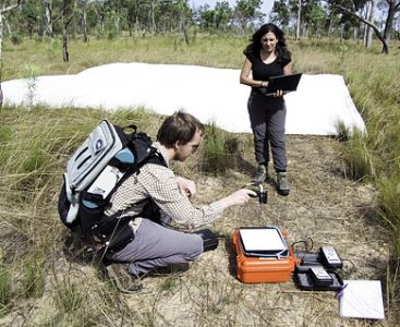 imageMr Phil Wilkes and Dr Lola Suarez from RMIT were part of an AusCover field campaign at the Litchfield Savanna Supersite in June 2013. AusCover's work in the field plays a vital role in calibrating and validating remote-sensing products.