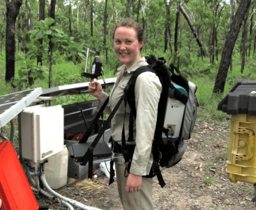 Caitlyn Moore, A Monash University PhD student is using TERN’s imaging equipment
